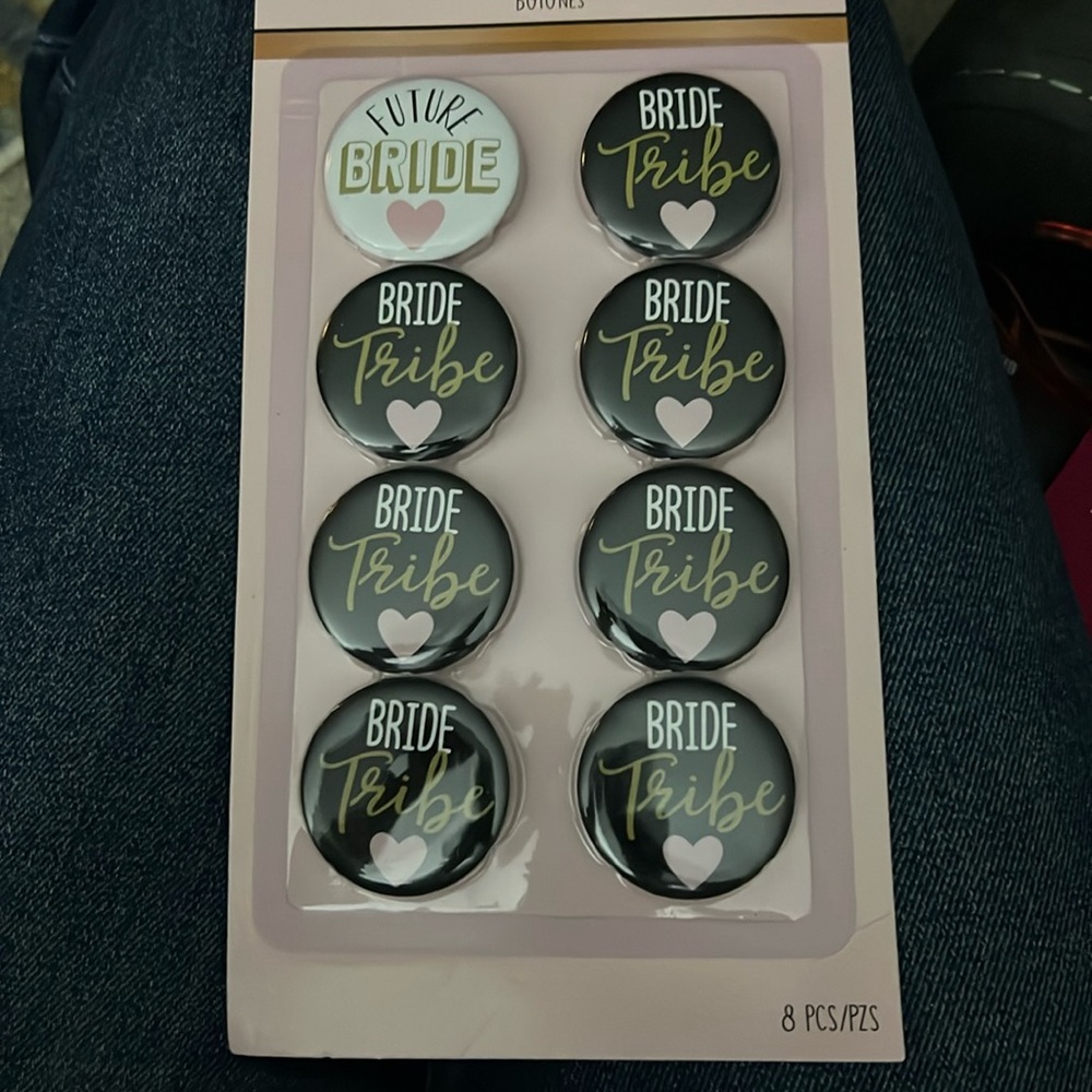 Bridal party buttons